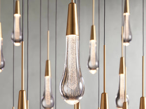 Solitaire Round Chandelier 38"D - Zonesus