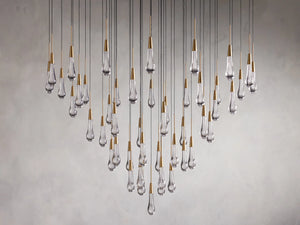 Solitaire Round Chandelier 38"D - Zonesus