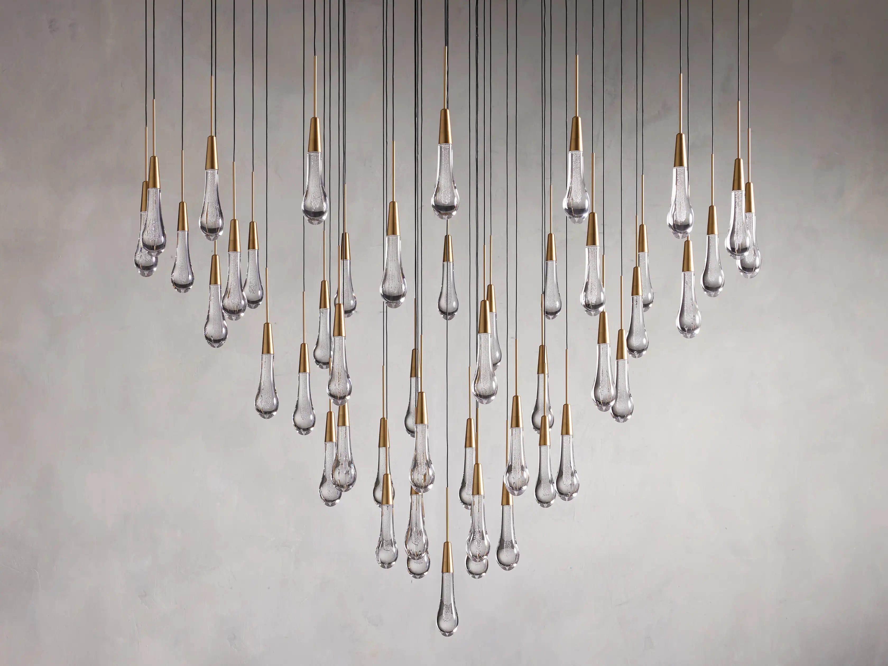 Solitaire Round Chandelier 38"D - Zonesus
