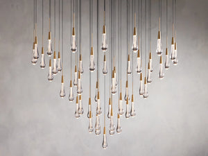 Solitaire Round Chandelier 38"D - Zonesus