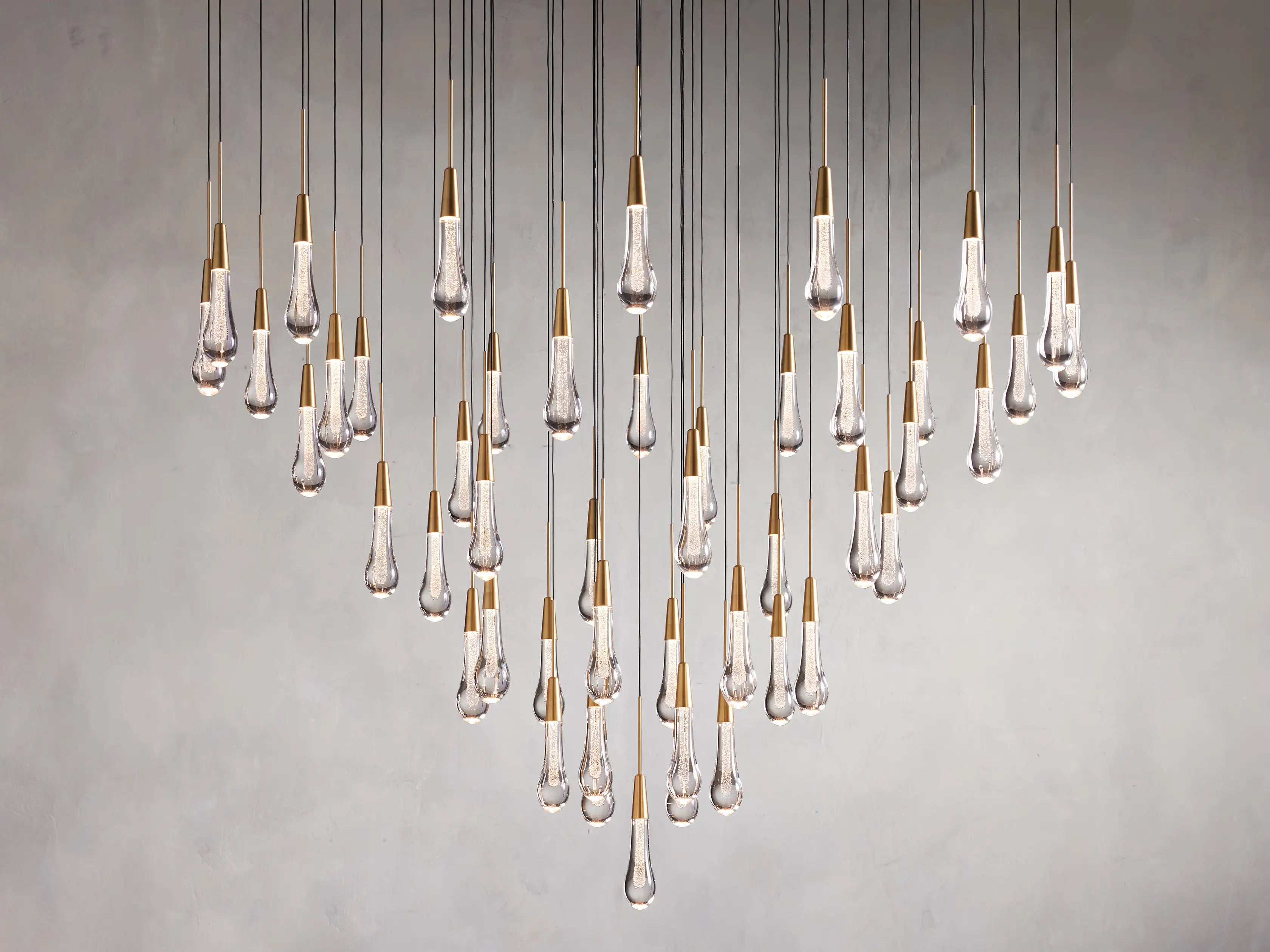 Solitaire Round Chandelier 38"D - Zonesus