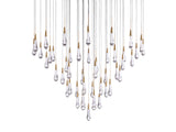 Solitaire Round Chandelier 38"D - Zonesus