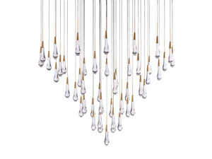 Solitaire Round Chandelier 38"D - Zonesus