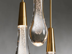 Solitaire Crystal Linear Chandelier 37" 50" 60'' 70" 87" 120''W - Zonesus