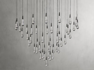Solitaire Round Chandelier 38"D - Zonesus