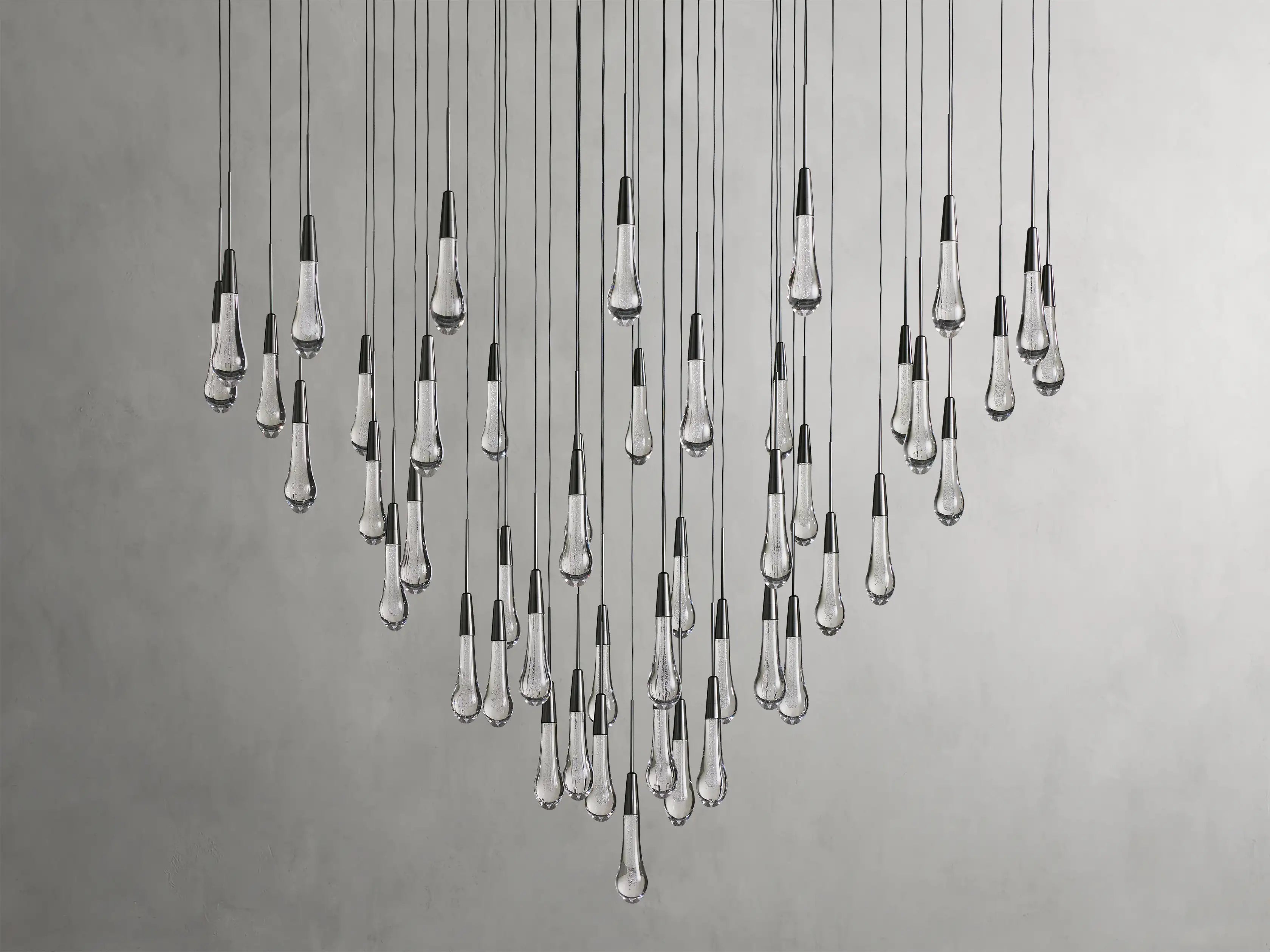 Solitaire Round Chandelier 38"D - Zonesus