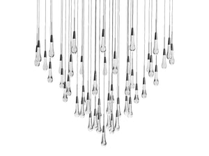 Solitaire Round Chandelier 38"D - Zonesus