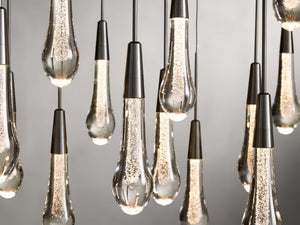 Solitaire Crystal Linear Chandelier 37" 50" 60'' 70" 87" 120''W - Zonesus