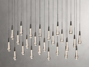 Solitaire Crystal Linear Chandelier 37" 50" 60'' 70" 87" 120''W - Zonesus