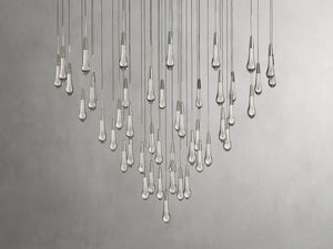 Solitaire Round Chandelier 38"D - Zonesus