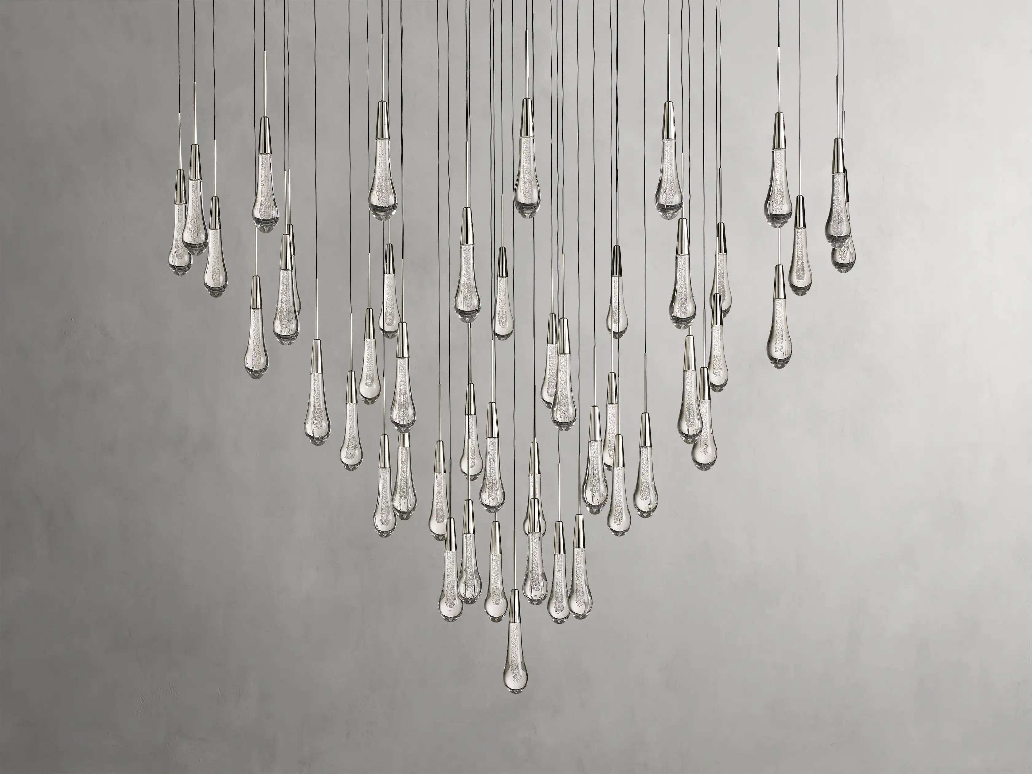 Solitaire Round Chandelier 38"D - Zonesus