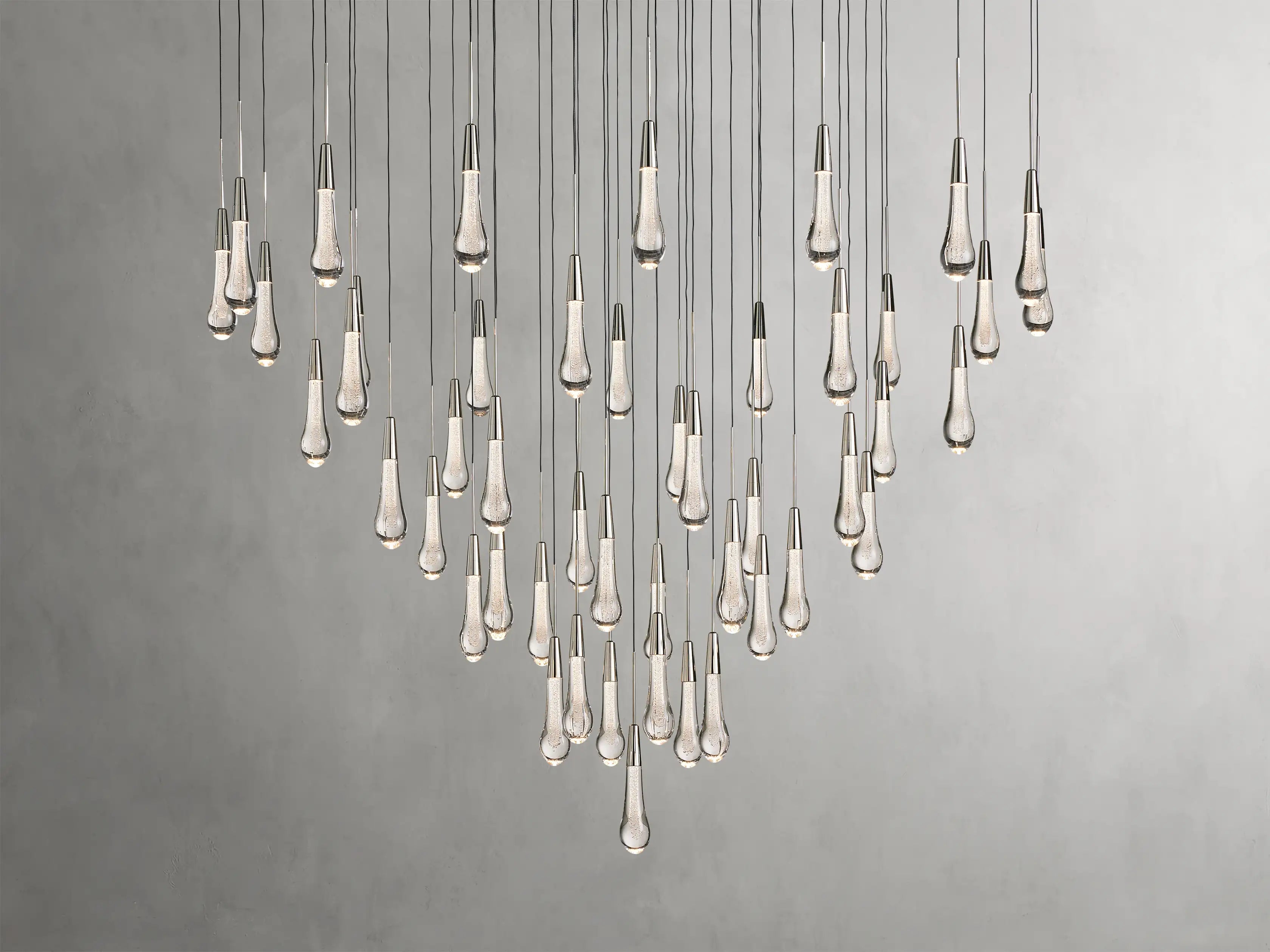 Solitaire Round Chandelier 38"D - Zonesus