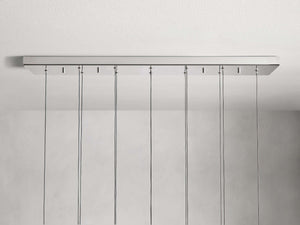 Solitaire Crystal Linear Chandelier 37" 50" 60'' 70" 87" 120''W - Zonesus
