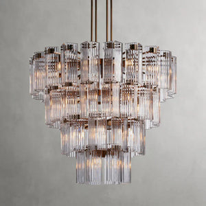 Delsie Round Art Glass Chandelier 38" 48" 60"D - Zonesus
