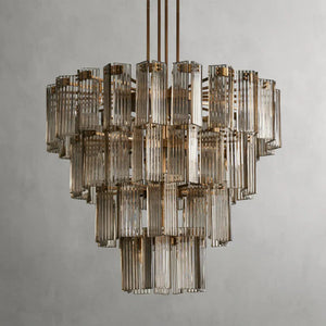 Delsie Round Art Glass Chandelier 38" 48" 60"D - Zonesus