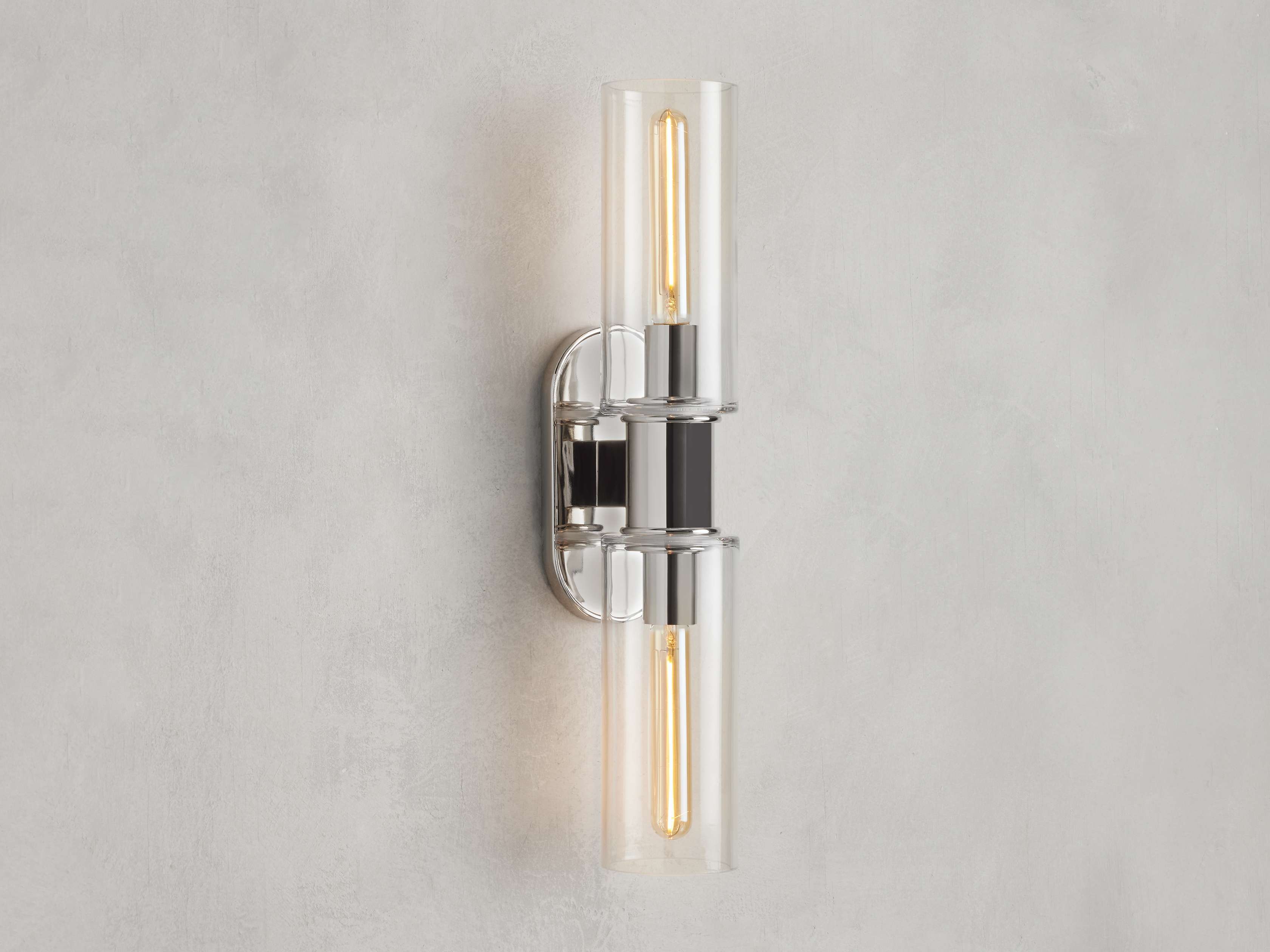 Harlin 2-Light Wall Sconce in Clear - Zonesus