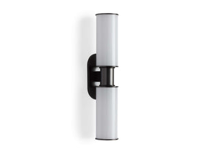 Harlin 2-Light Bronze Wall Sconce in Milk - Zonesus
