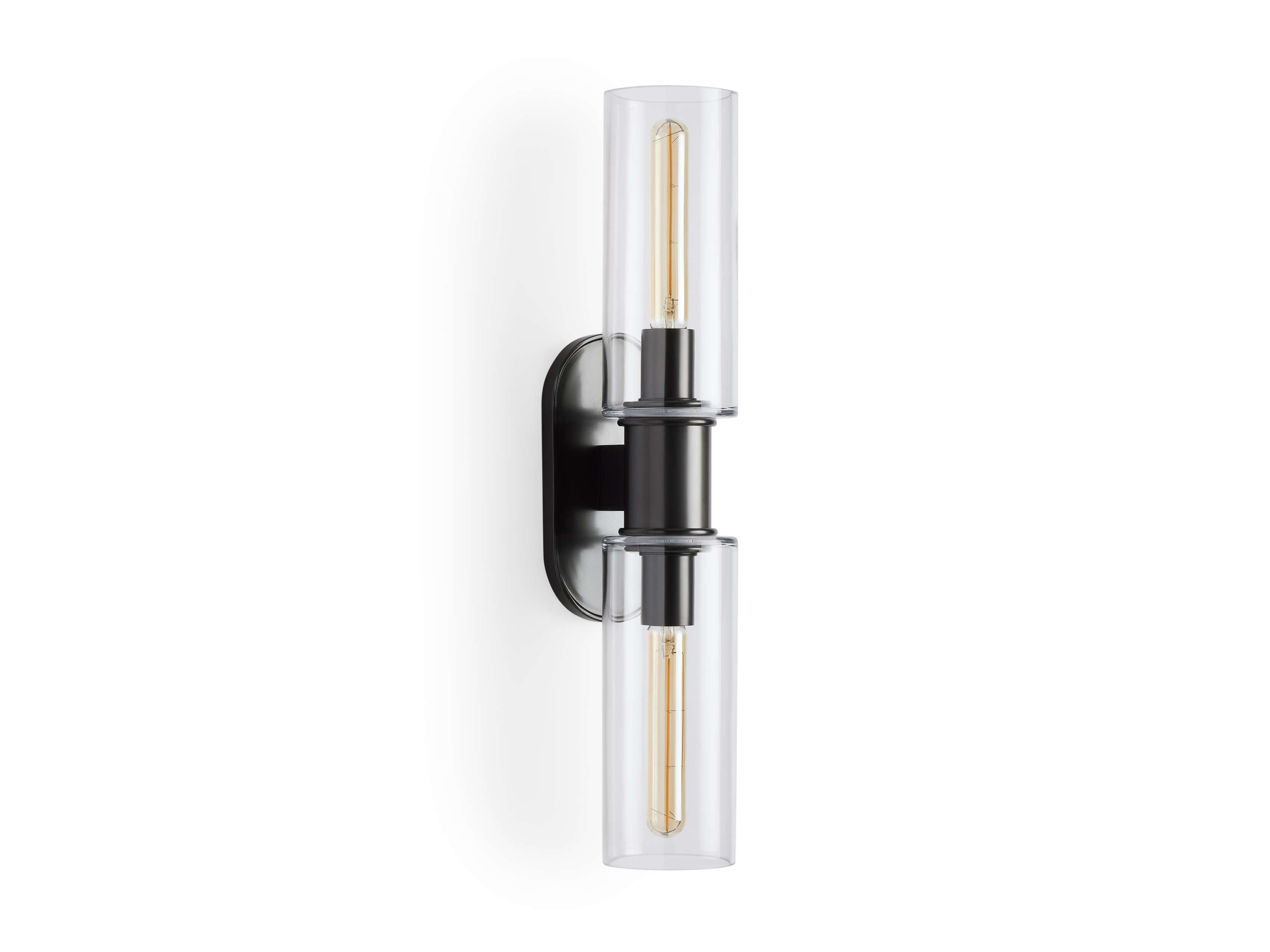 Harlin 2-Light Wall Sconce in Clear - Zonesus