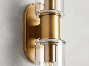 Harlin 2-Light Wall Sconce in Clear - Zonesus
