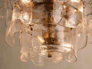Blaire Round Glass Chandelier 32''D - CLEAR - Zonesus