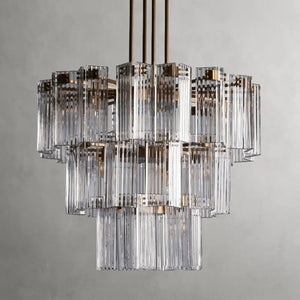 Delsie Round Art Glass Chandelier 38" 48" 60"D - Zonesus