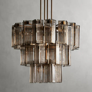 Delsie Round Art Glass Chandelier 38" 48" 60"D - Zonesus