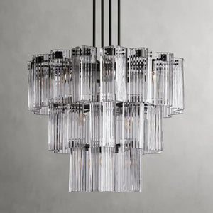 Delsie Round Art Glass Chandelier 38" 48" 60"D - Zonesus