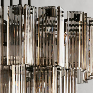 Delsie Round Art Glass Chandelier 38" 48" 60"D - Zonesus