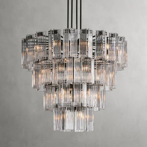 Delsie Round Art Glass Chandelier 38" 48" 60"D - Zonesus