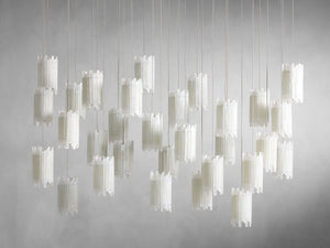 Gianna Rectangular Selenite Stone Chandelier 15 LIGHT 20 LIGHT - Zonesus