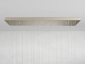 Gianna Rectangular Selenite Stone Chandelier 15 LIGHT 20 LIGHT - Zonesus