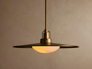 Argent Opal Glass Dome Pendant 14'' 24''D - Zonesus