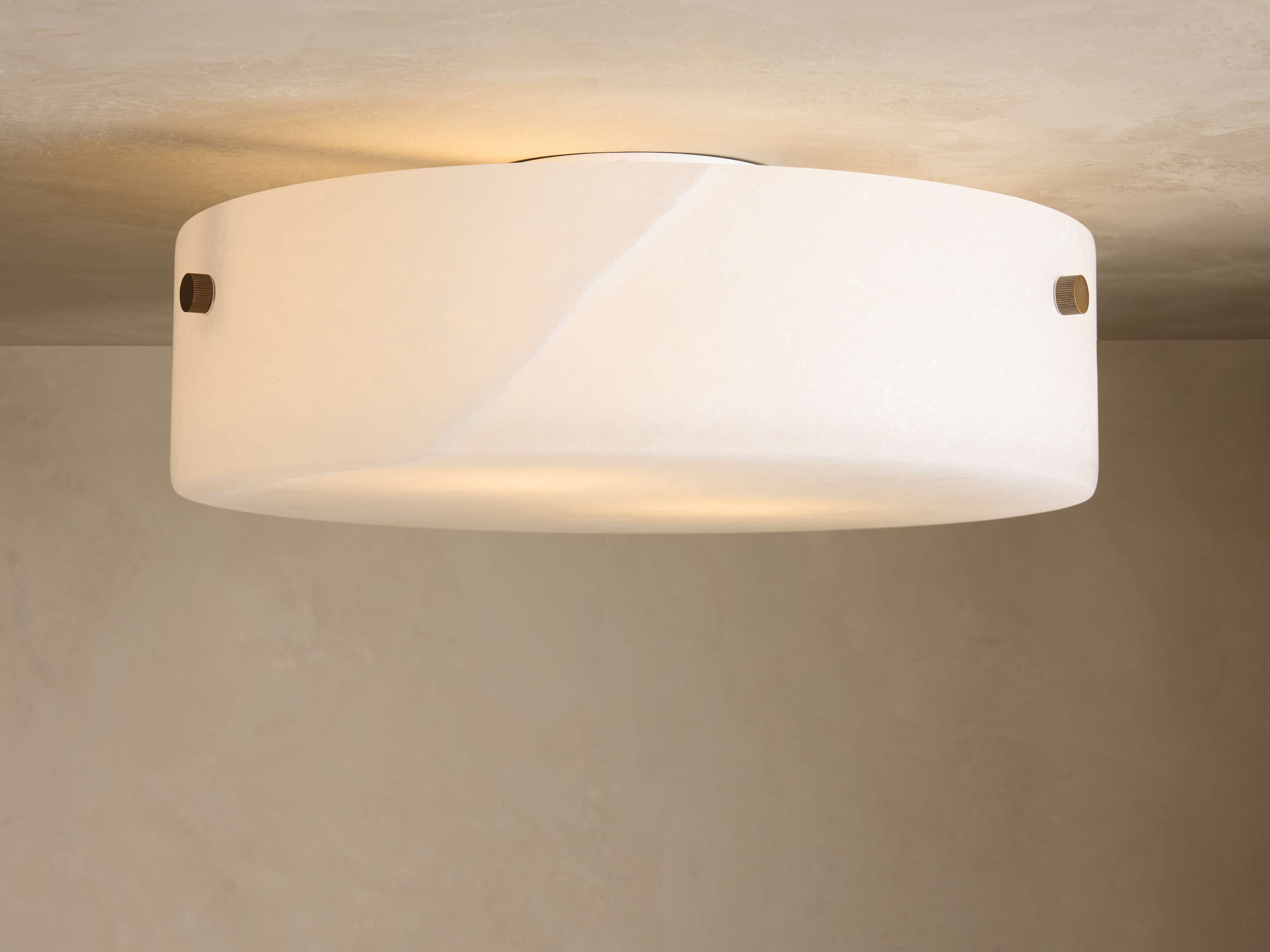 Chayla Alabaster Stone Flushmount - Zonesus