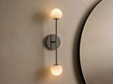 Girouette Alabaster Double Sconce - Zonesus