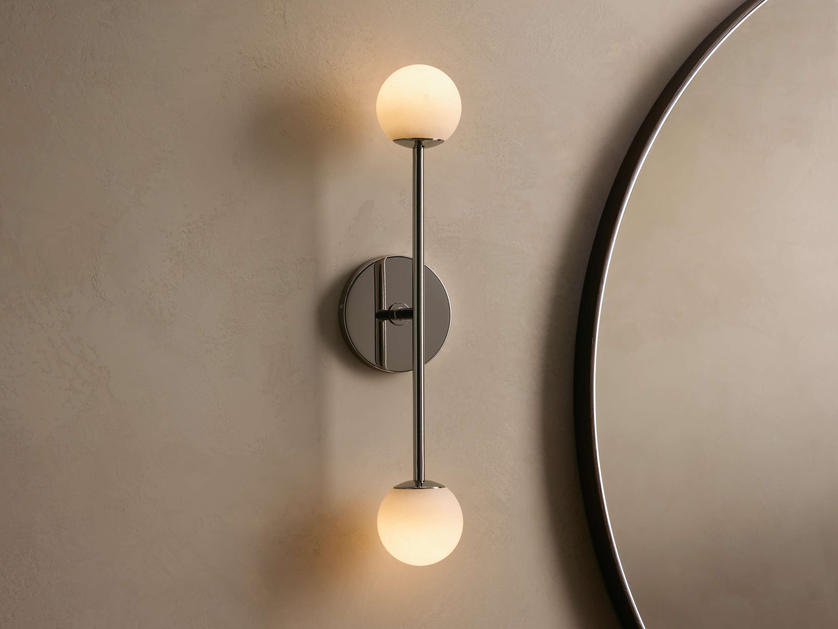 Girouette Alabaster Double Sconce - Zonesus