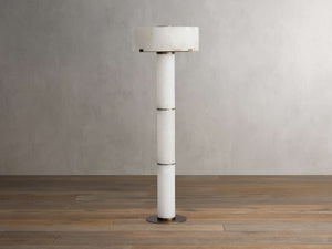 Chayla Alabaster Stone Floor Lamp 64''H - Zonesus