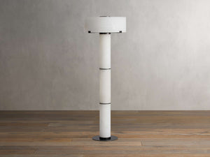 Chayla Alabaster Stone Floor Lamp 64''H - Zonesus