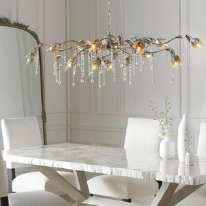 Viticcio Rectangular Chandelier in Silver - Zonesus