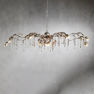 Viticcio Rectangular Chandelier in Silver - Zonesus