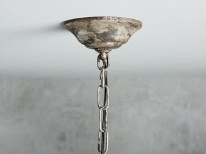 La Cage 12-Light Round Chandelier in Silver Clay - Zonesus