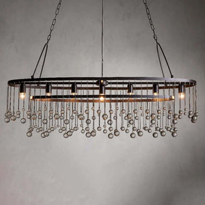 Aubrey 7 Light Oval Chandelier - Zonesus