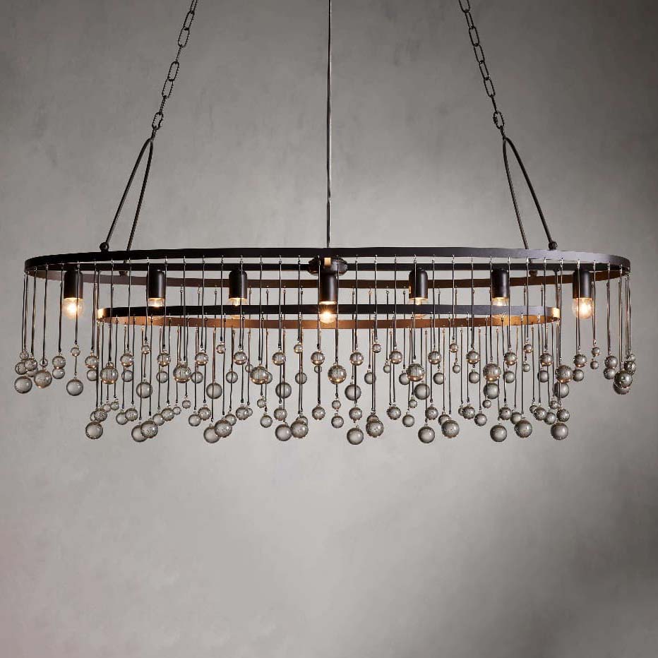 Aubrey 7 Light Oval Chandelier - Zonesus