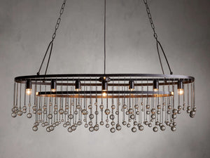 Aubrey 7 Light Oval Chandelier - Zonesus