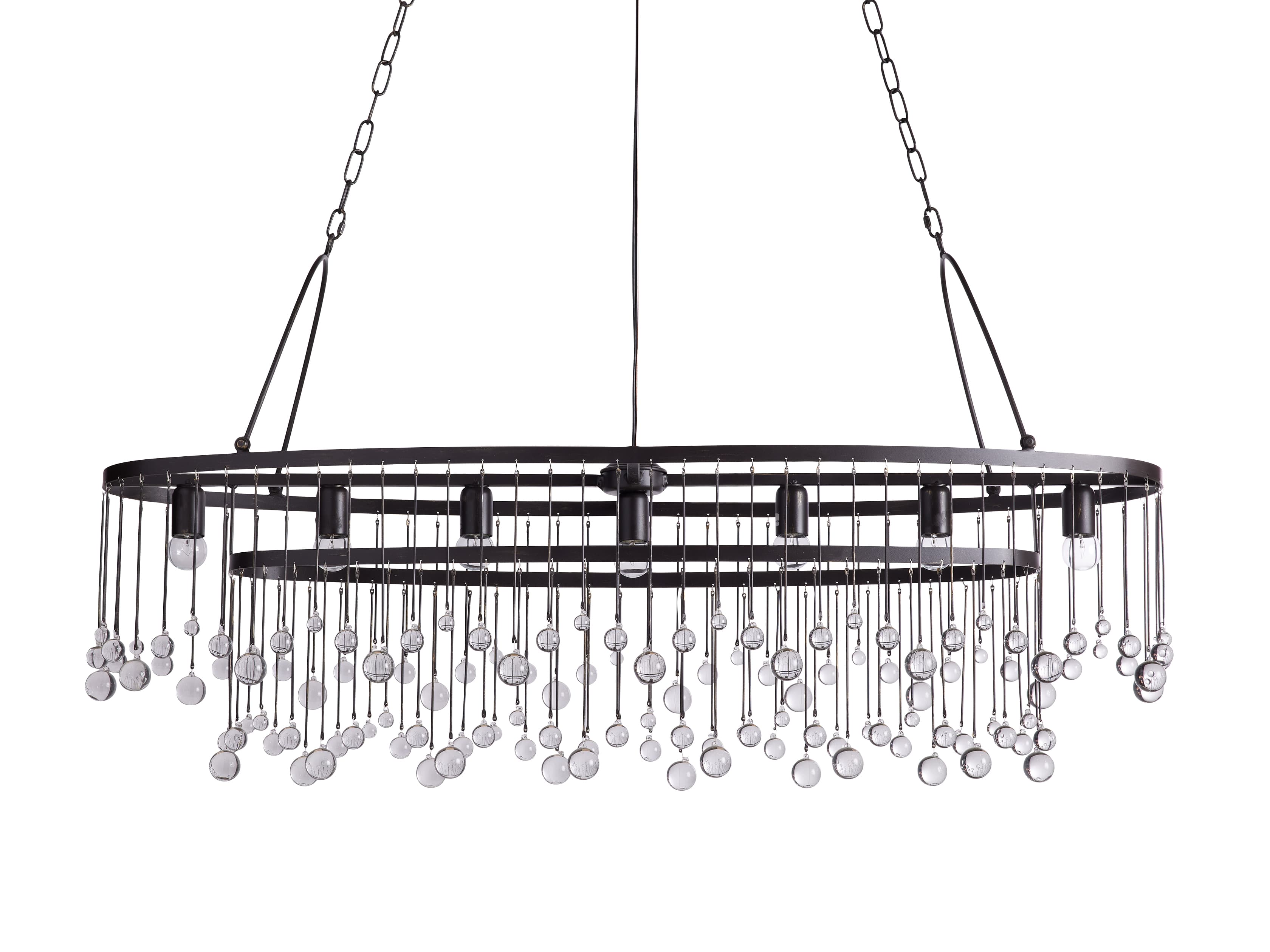 Aubrey 7 Light Oval Chandelier - Zonesus