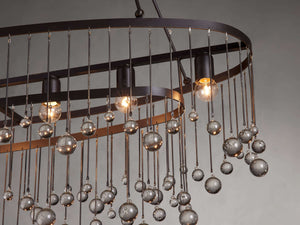 Aubrey 7 Light Oval Chandelier - Zonesus