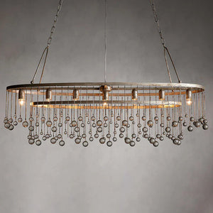 Aubrey 7 Light Oval Chandelier - Zonesus