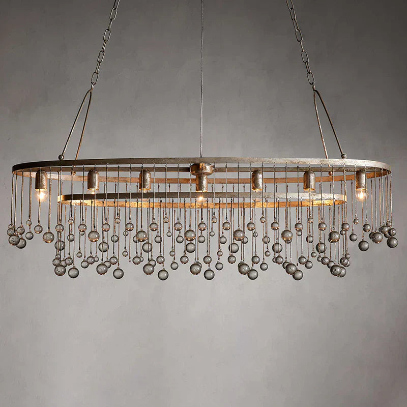 Aubrey 7 Light Oval Chandelier - Zonesus