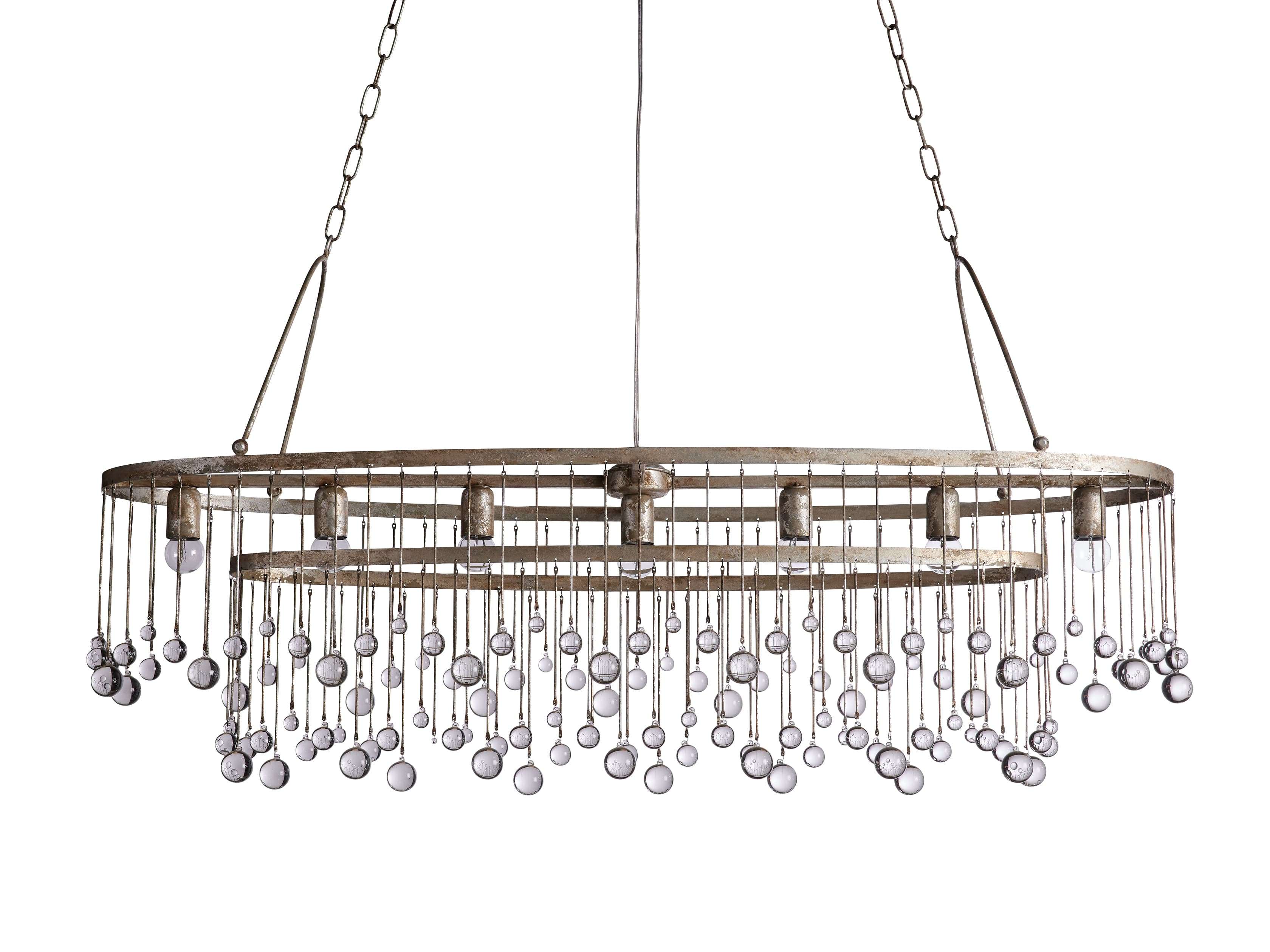 Aubrey 7 Light Oval Chandelier - Zonesus