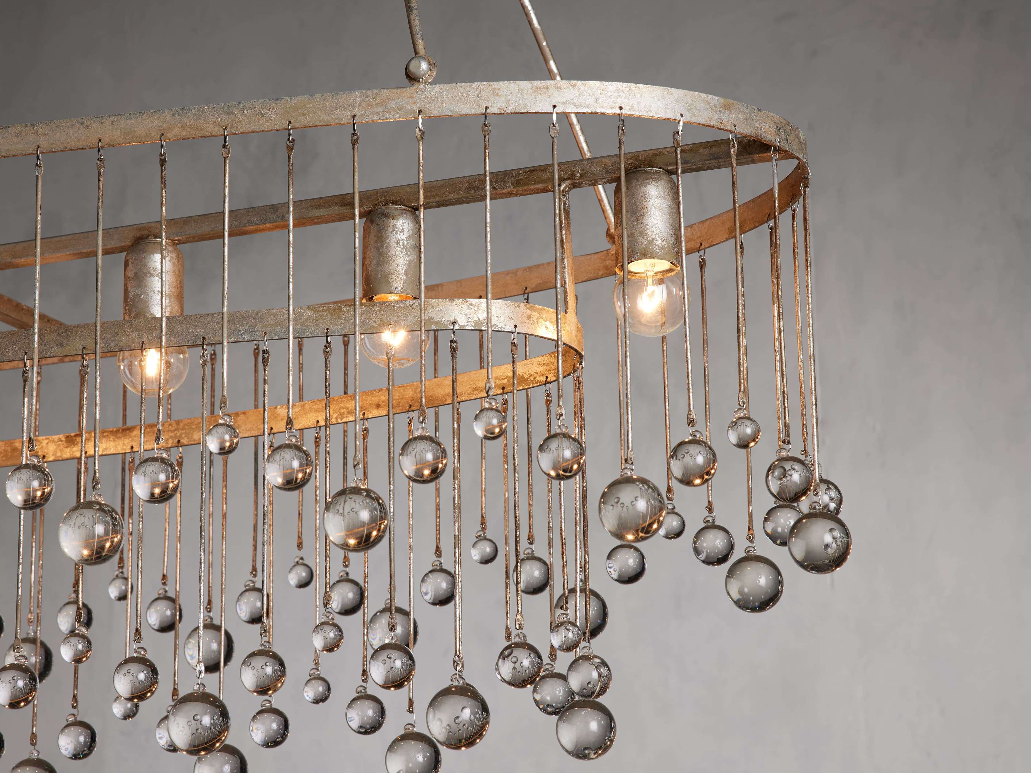 Aubrey 7 Light Oval Chandelier - Zonesus