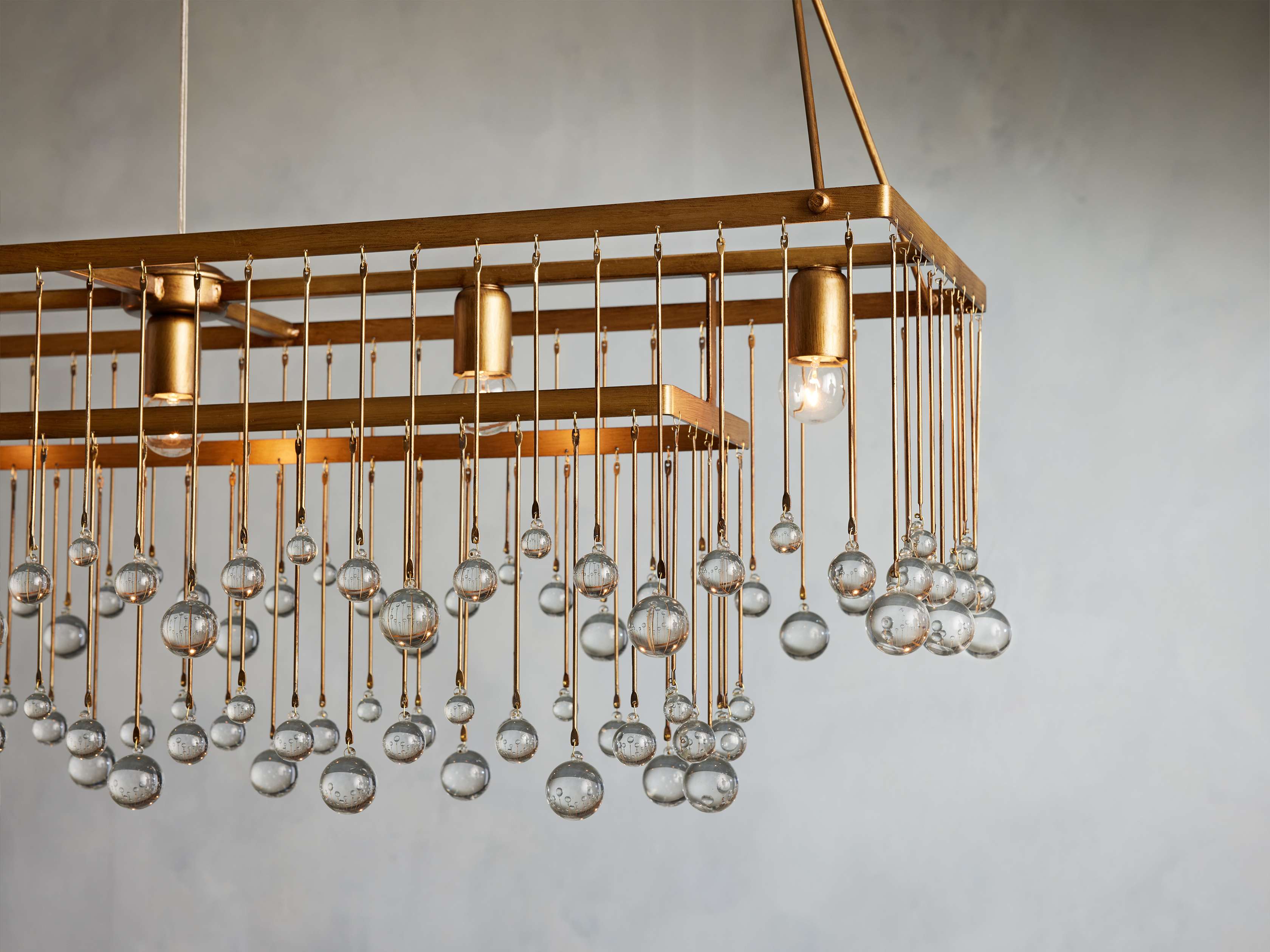 Aubrey Rectangular Chandelier - Zonesus